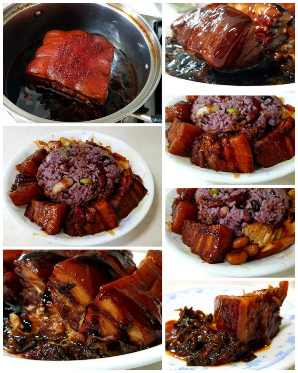 braised pork belly with mixed rice|steven z.y.さん