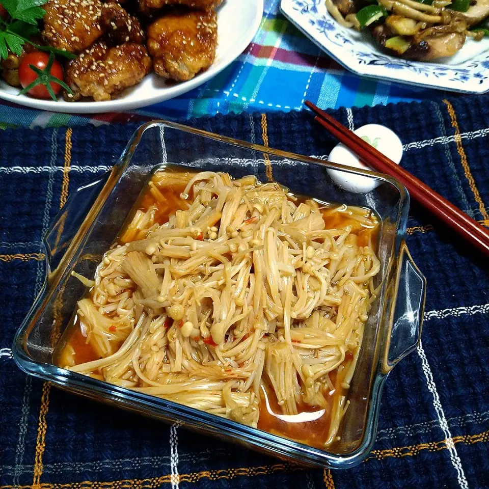 からあげビールさんの料理 白飯どろぼう♪ウマい!ピリ辛醤ぽん手作りなめたけ|とまと🍅さん