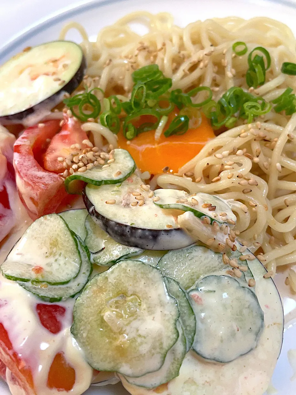 しお味冷やしラーメン&コンソメ・マヨサラダ😅😅😅💦💦‼️|Yoshihiro Andoさん