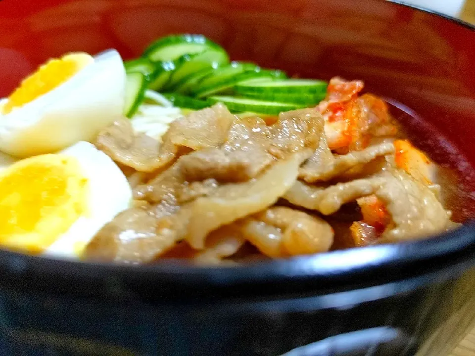 冷麺風の白石温麺|こむぎさん