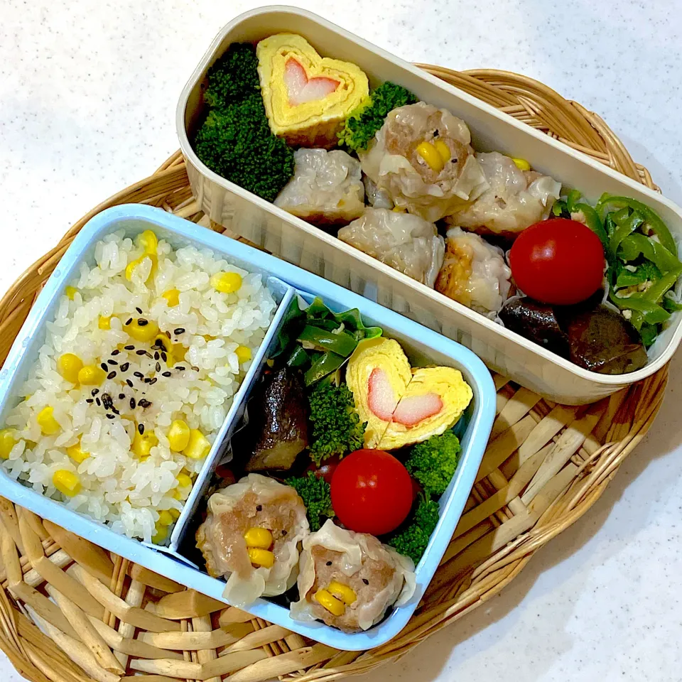 ピヨ焼売とコーンご飯の学童弁当|リングさん