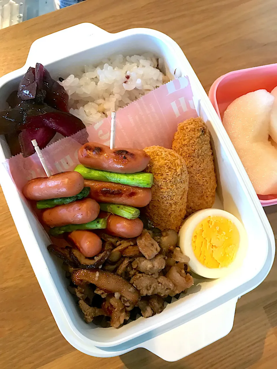 椎茸豚肉の甘辛煮弁当🍱|ちっくんさん