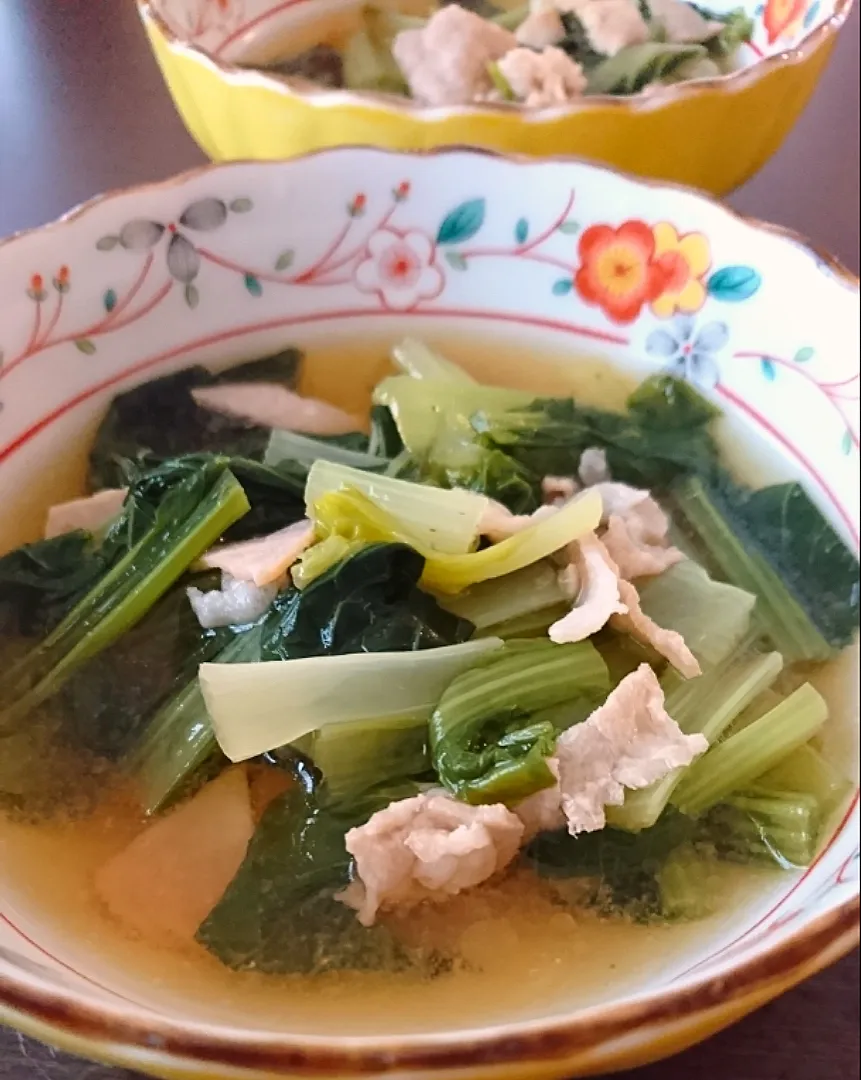 まめころさんの料理 豚肉と小松菜の煮浸し|とだともさん