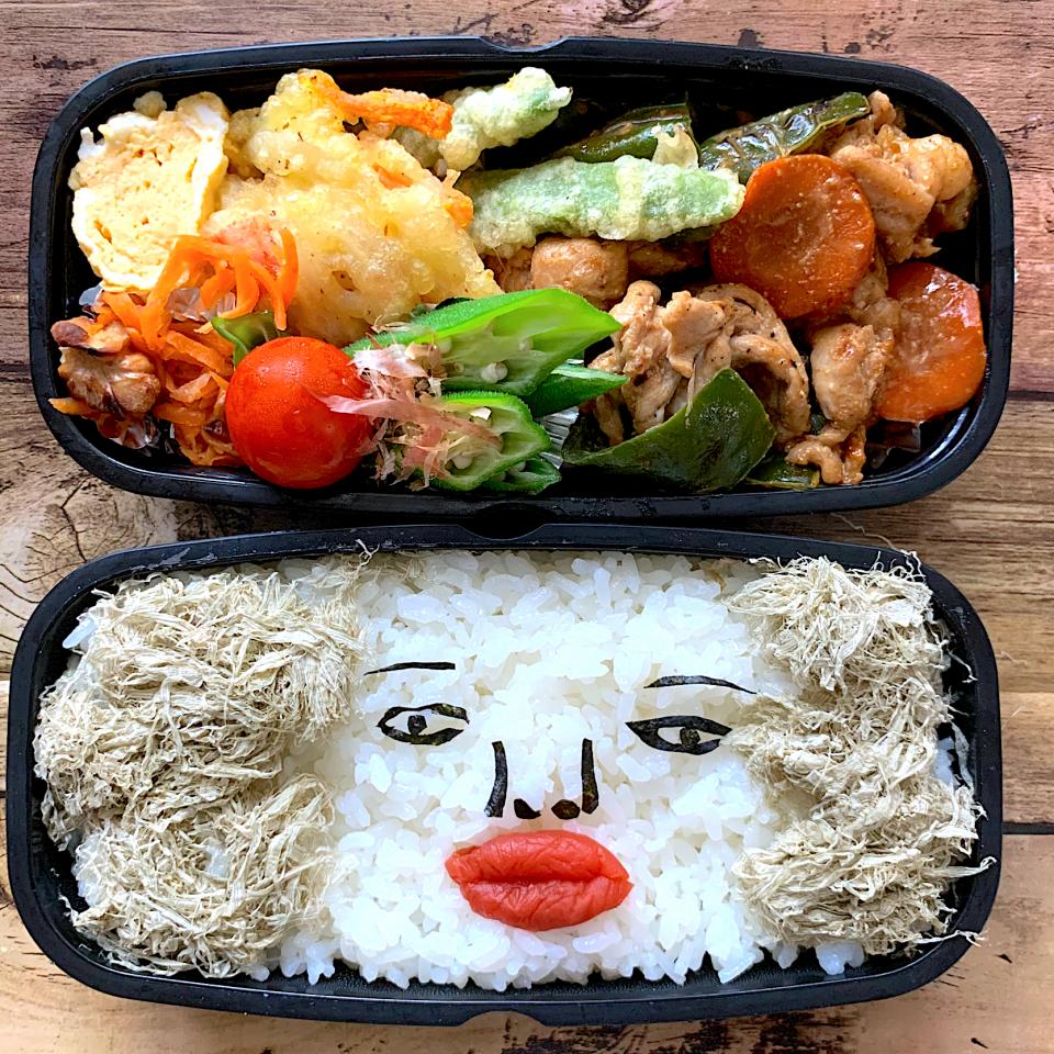 息子顔弁当