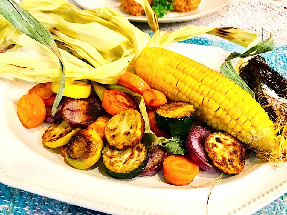 🌽いろいろ野菜のグリル🥕|ブルースプーンさん