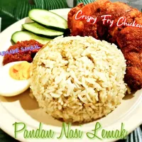 Snapdishの料理写真:Homemade Pandan Nasi Lemak|Teo Huey Woanさん