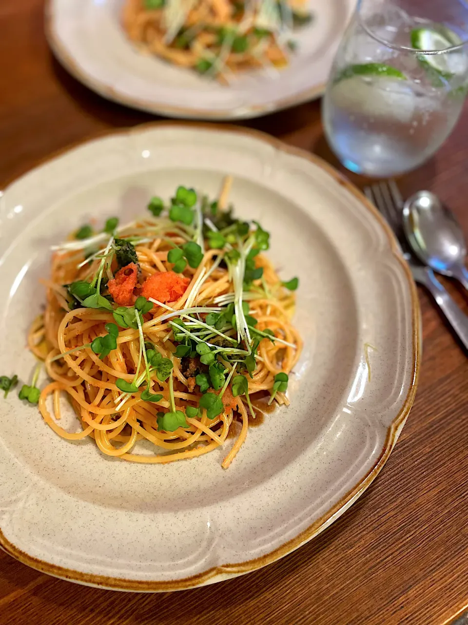 あおさと明太子のパスタ|ＭＡＲＵＥ家の食卓さん