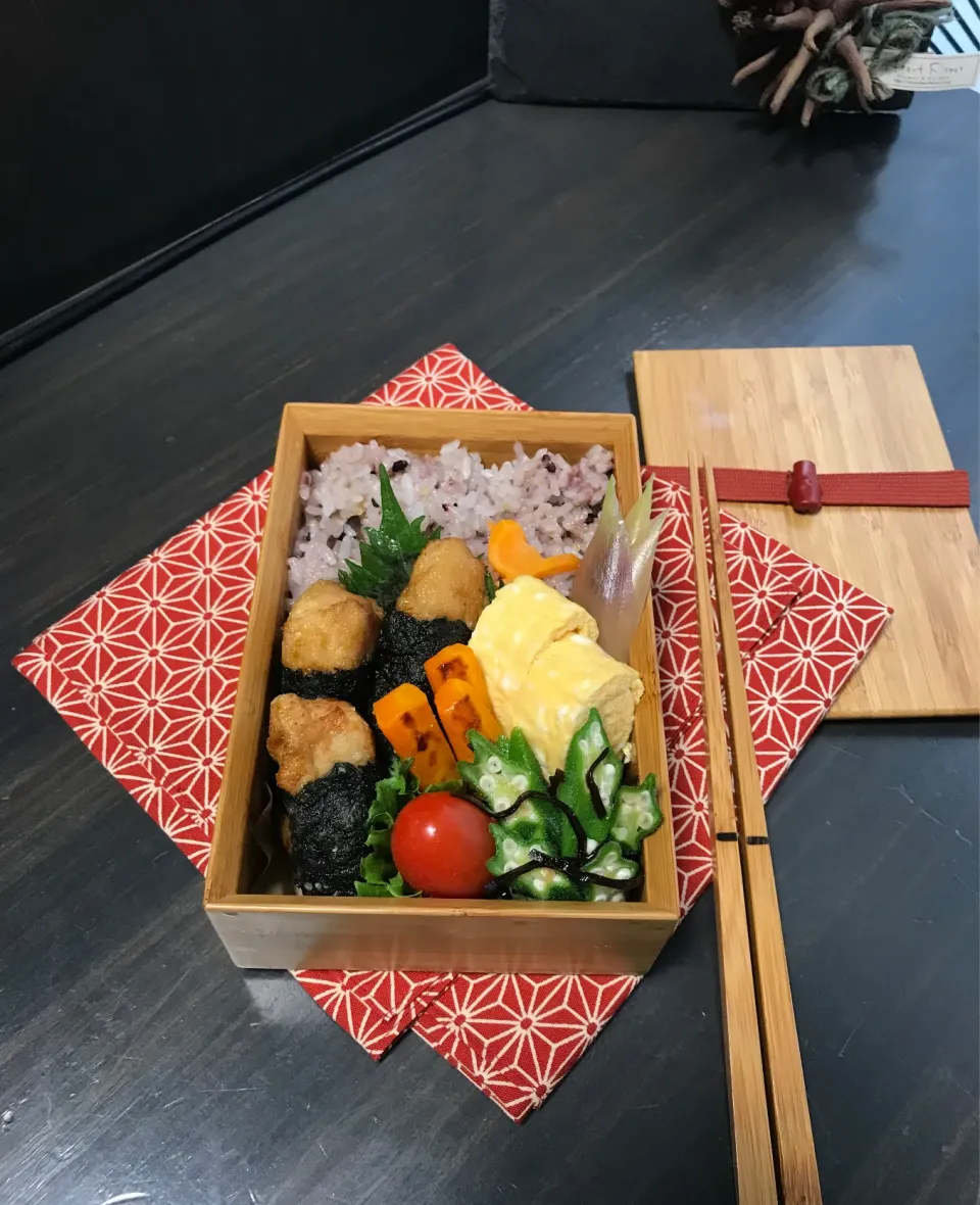 海苔巻きチキン弁当|sasori595さん