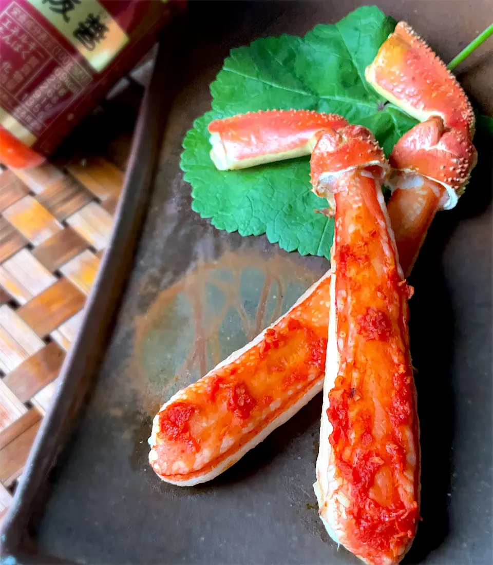 カニ　ポーションの豆板醤焼き🦀|9421beruさん