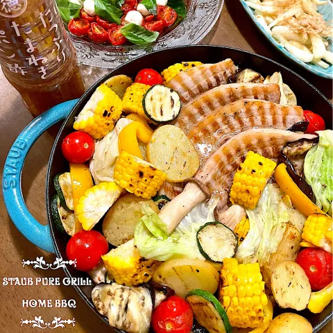 「とうもろこし」を使ってみたSnapdishの料理・レシピ写真:Staub Pure Grillでお家BBQ🍖