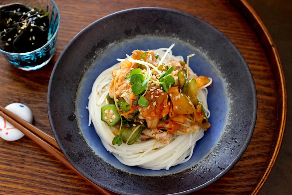 キムチ冷しゃぶそうめん|sono.kさん