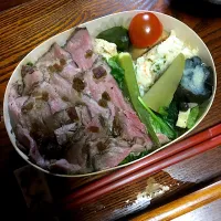 Snapdishの料理写真:ローストビーフ弁当|クロネコさん