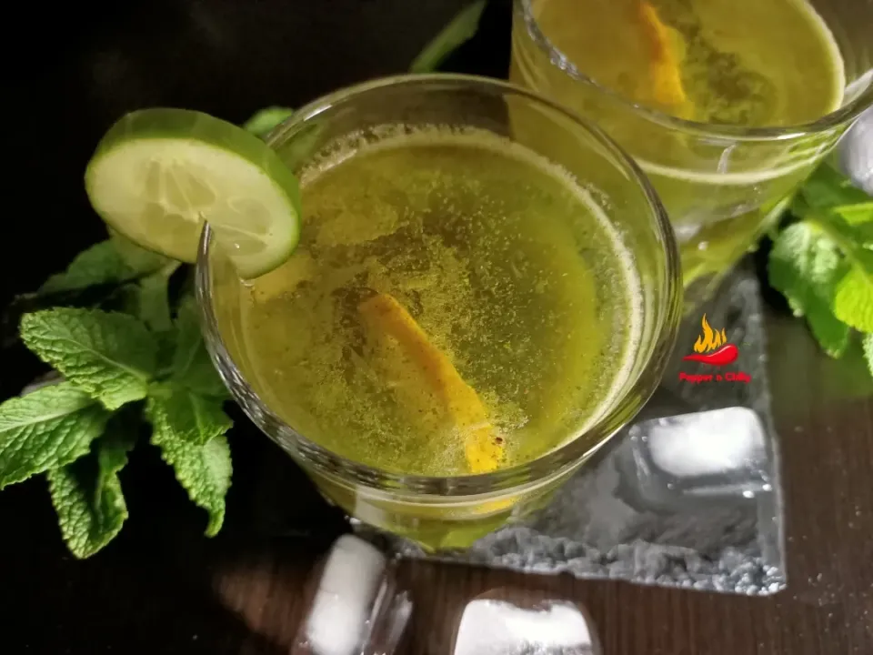 Snapdishの料理写真:Salty Mint Lemonade|Pepper n Chillyさん