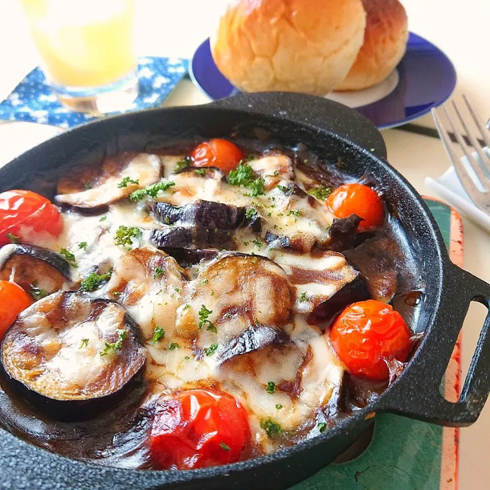 ナスの焼きカレー|ポトスさん