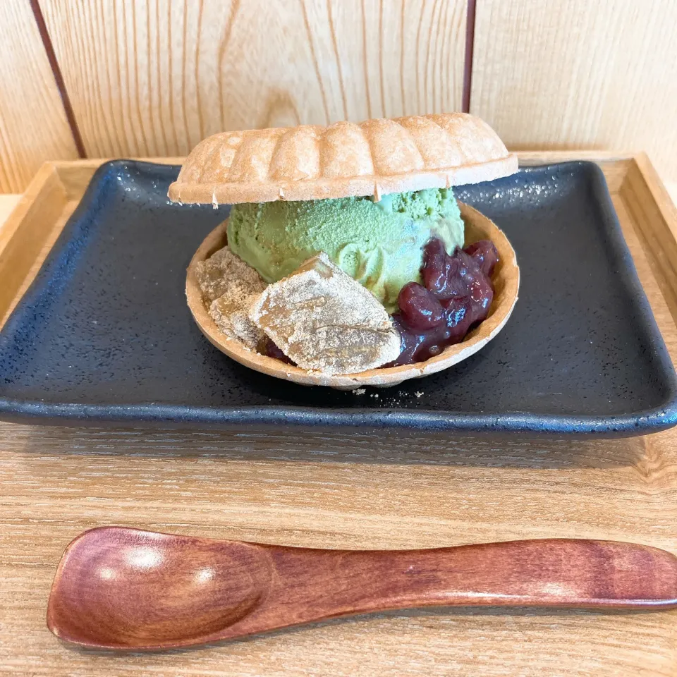 アイス最中　わらび餅＋小豆🥄|ちゃみこさん