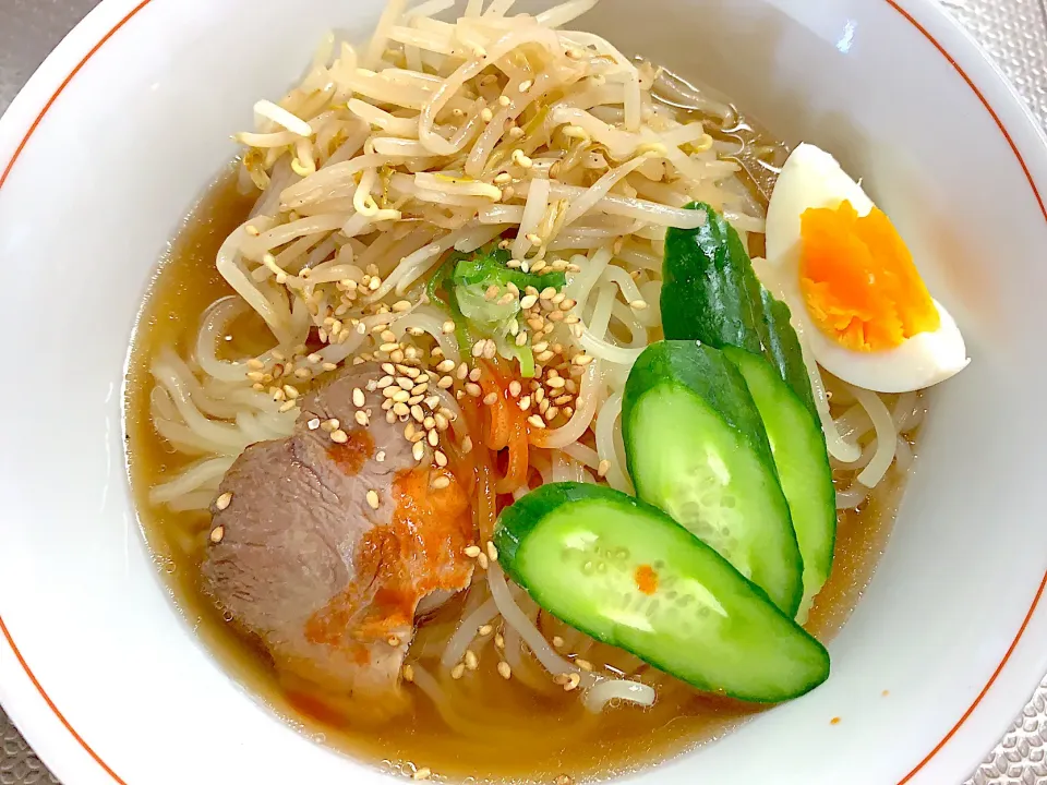 冷麺🥒🥚🌶今日の昼食20210724|rococoさん