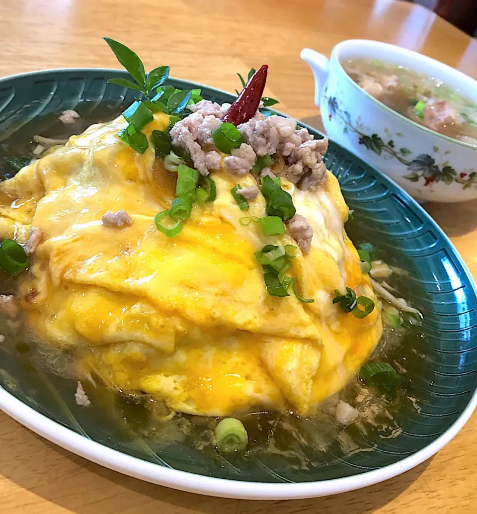 野菜玉子あんかけ+大根の軟骨スープ|Satomi Sakaueさん