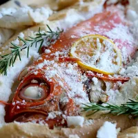 金目鯛の塩釜焼き