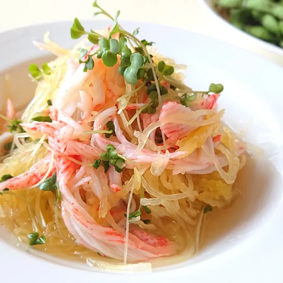 そうめんかぼちゃの酢の物|ポトスさん