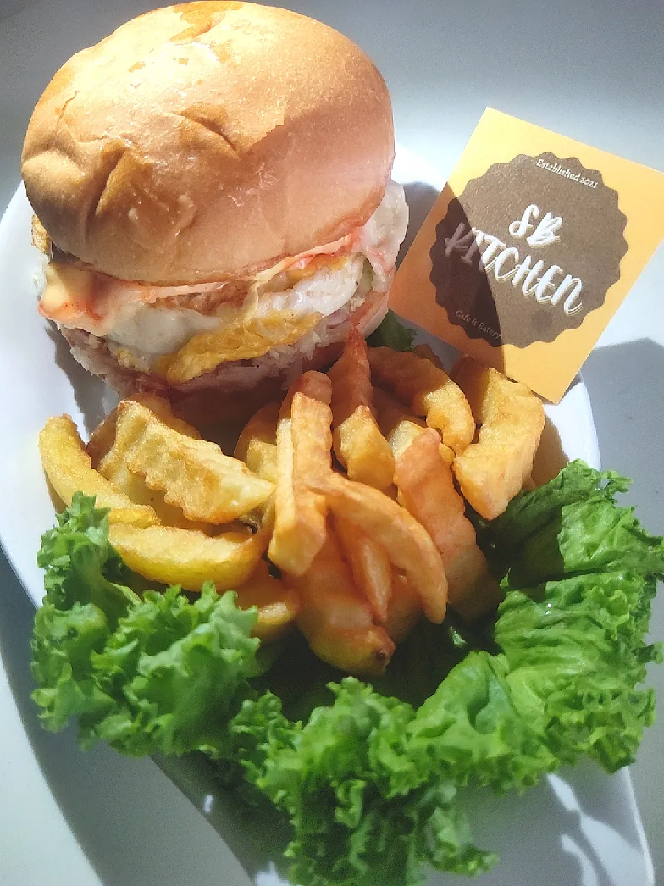 Snapdishの料理写真:Egg Burger|C.R.Thiruさん