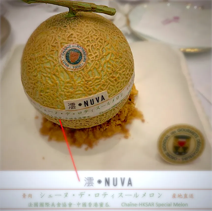 Sp-made musk melon cake for HKSAR Chaine dinner event|Mak Toniさん