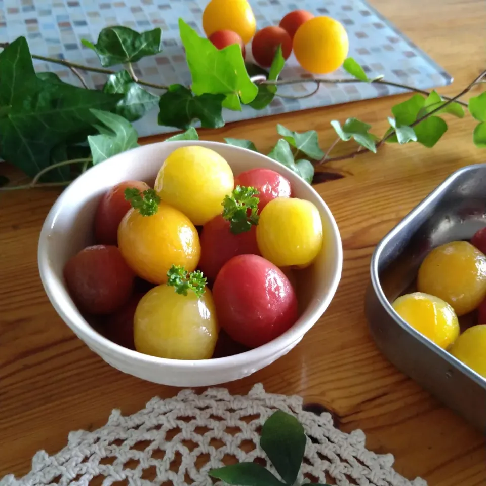 ミニトマトのはちみつマリネ🍅|とまと🍅さん