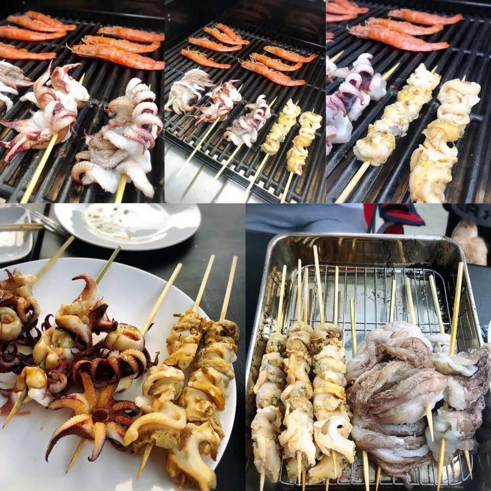 BBQ つぶ貝、エビ、ゲゾ|Kashimanakitchenさん