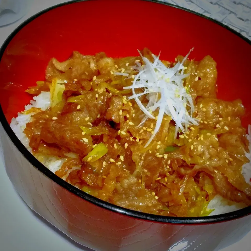 炒め牛丼～長ネギと一緒に|osanpowankoさん