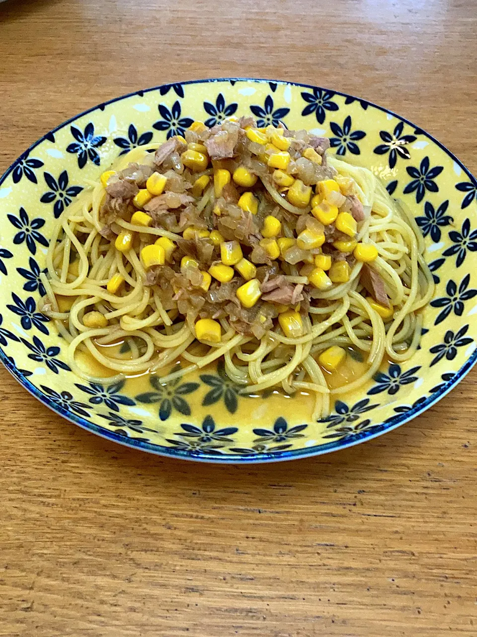 Snapdishの料理写真:ツナとコーンの和風パスタ|Take Cさん