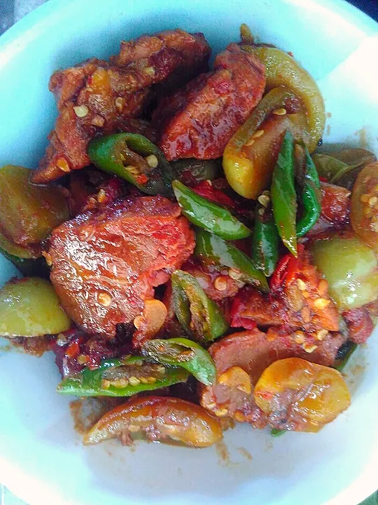 oseng daging lombok ijo|Insta Kitchenさん