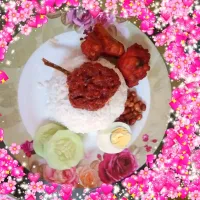 Nasi lemak ayam goreng|Nageswary Sivanathanさん