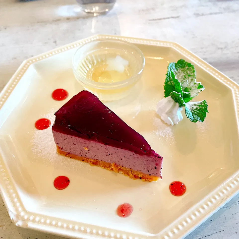 Snapdishの料理写真:🙂ブルーベリーレアチーズケーキ🙂|Laniさん