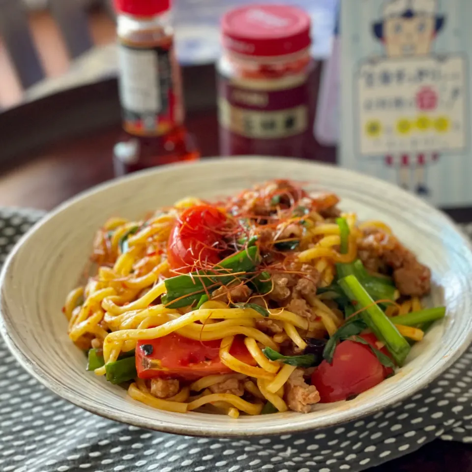 Snapdishの料理写真:台湾風肉そぼろで焼きそば|酒好きさん