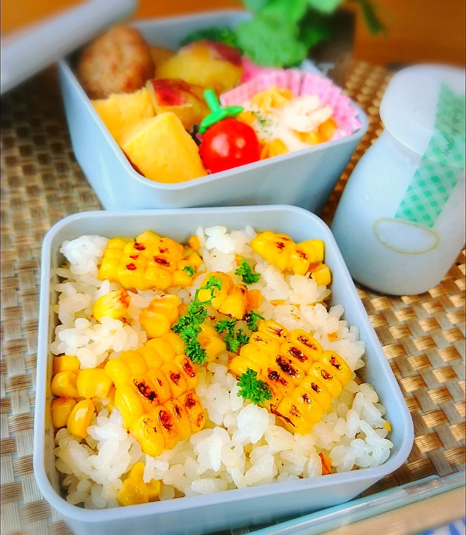 とうもろこしご飯弁当|ポコさん