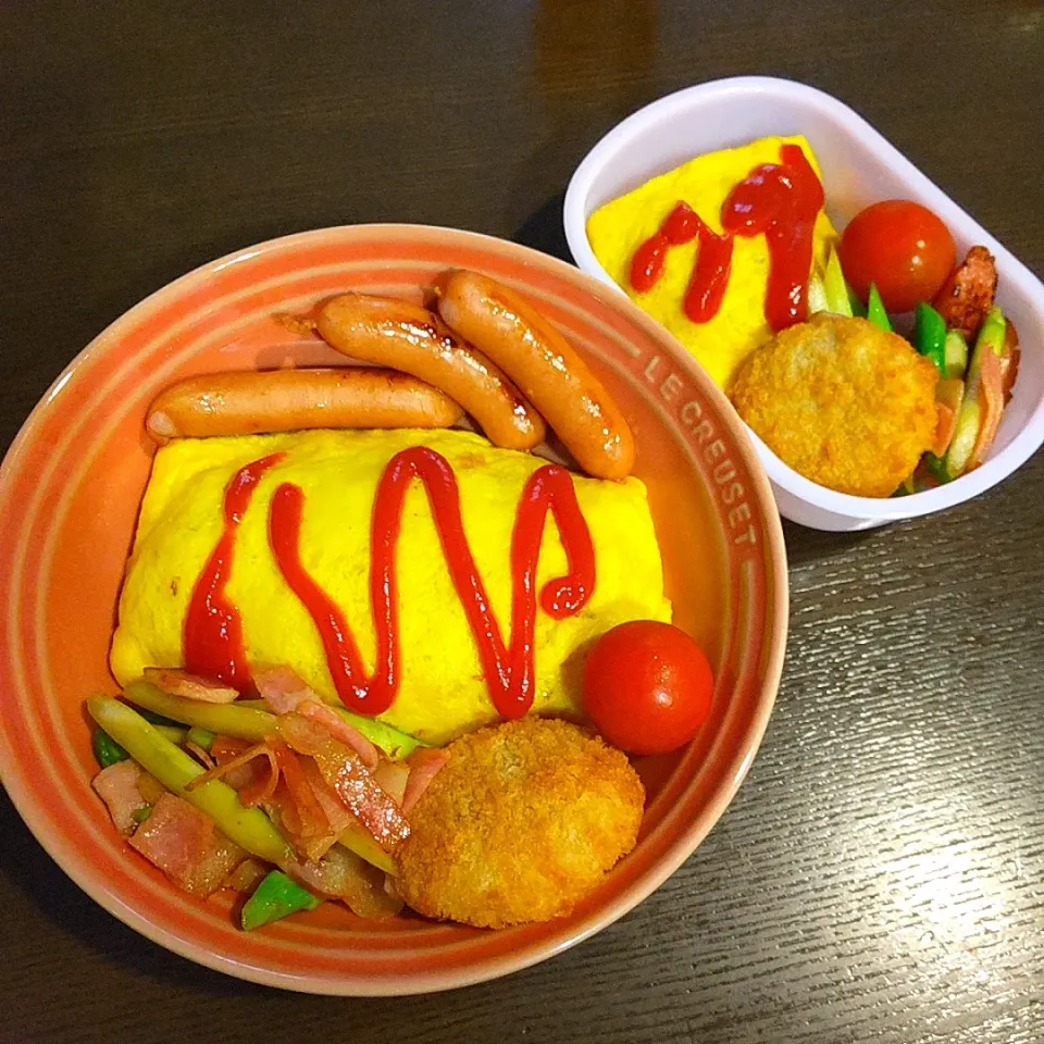 Snapdishの料理写真:オムライス弁当🍱|Rieさん