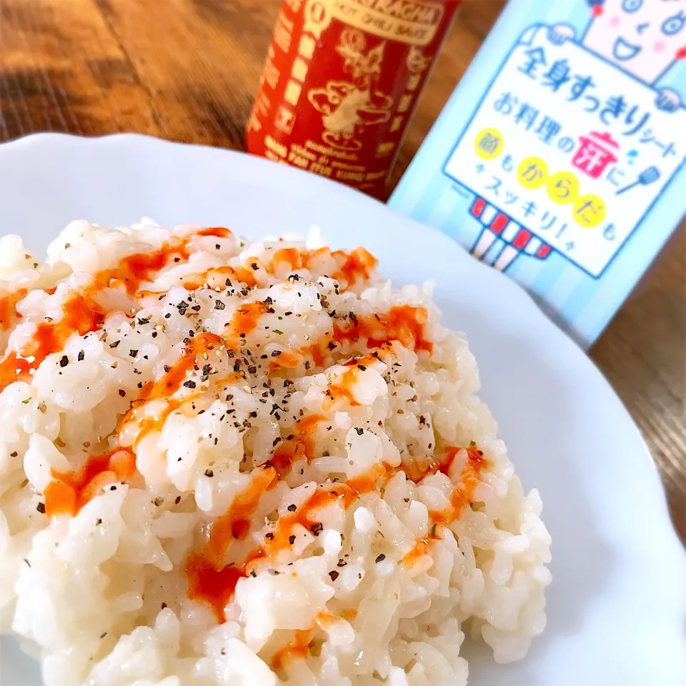 🌶チーズリゾットのシラチャーがけ🌶|❤︎YUKARI❤︎さん