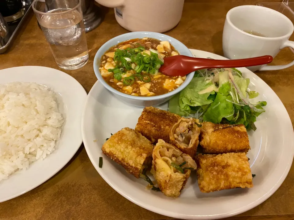 Snapdishの料理写真:春巻定食🀄️|buhizouさん