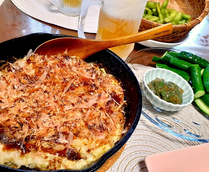 長芋キャベツ焼き🥬|びせんさん