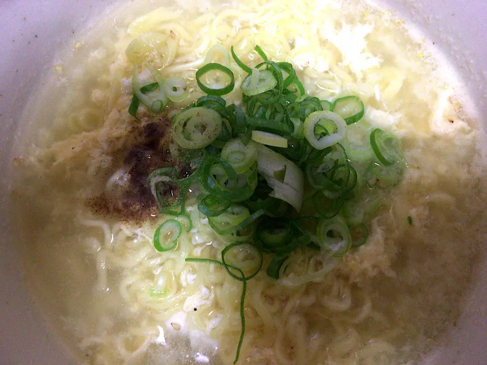 自家製 塩ラーメン(玉子入)|ばーさんさん