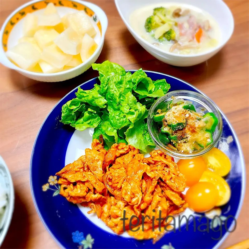 Snapdishの料理写真:スパイシーポークケチャップ|teritamagoさん