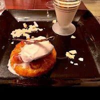 Snapdishの料理写真:Grilled Pineapple with Coconut Lemongrass Ice Cream with a Pina Colada Milkshake|Christine pavelkaさん