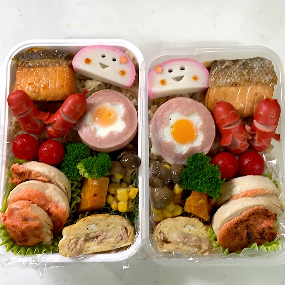 Snapdishの料理写真:2021年7月27日　ムスメ＆オレ弁当♪|クッキングおやぢさん