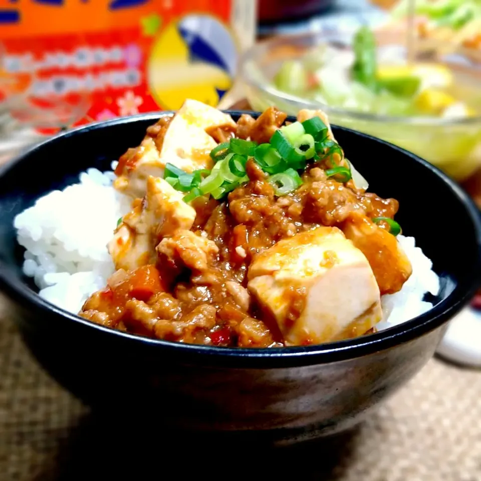 麻婆豆腐で麻婆丼|とまと🍅さん