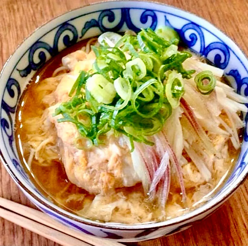 Snapdishの料理写真:冷製)鶏の卵とじ茗荷&生姜の味噌仕立て素麺|ばくあんしゃさん