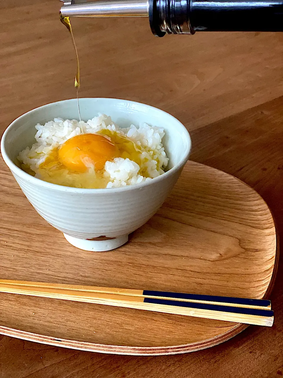 オリーブオイルで卵かけご飯！|照葉村の釣り人さん