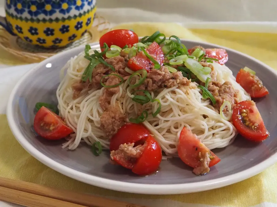 ツナトマトそうめん|Yuriさん