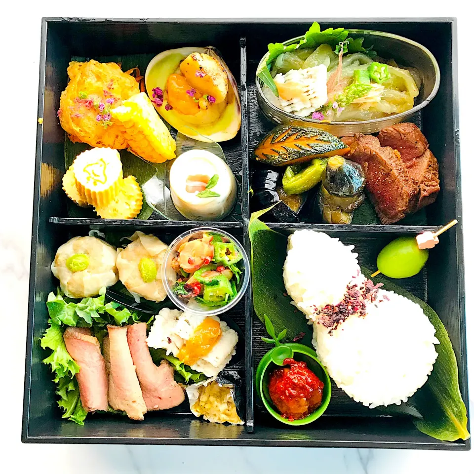 夏の松花堂弁当・肉系バージョン|Tomokoさん