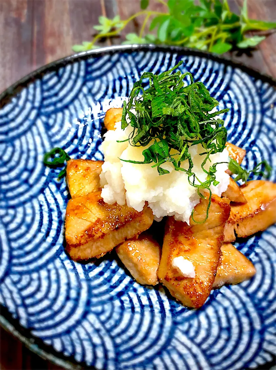 古尾谷りかこさんの料理 鮪の漬け焼き おろしポン酢|みゆきさん