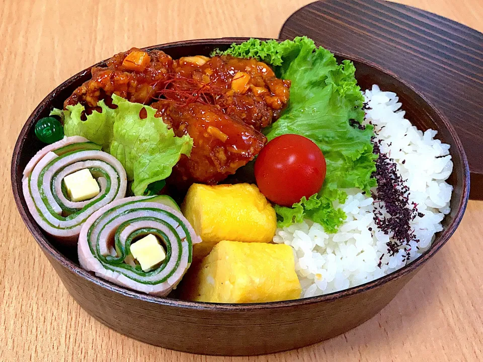 ヤンニョムチキン弁当|ちかちかさん