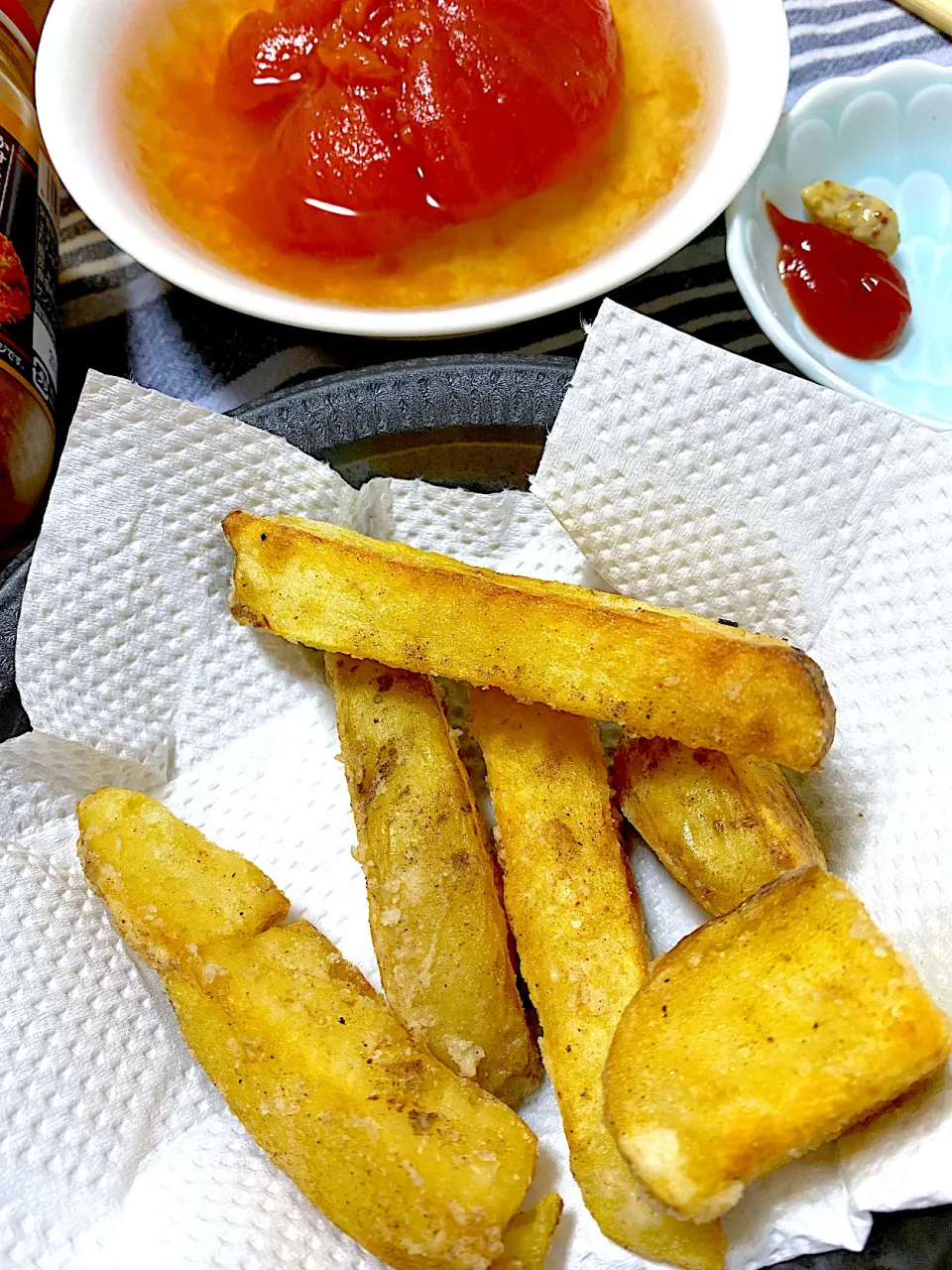 祖父のじゃがいも🥔米油ポテトフライ🍟すっかりハマっています◎|1614さん